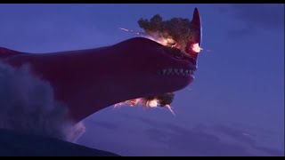 Inventible pirates fighting Red Bluster scene - The Sea Beast (2022)