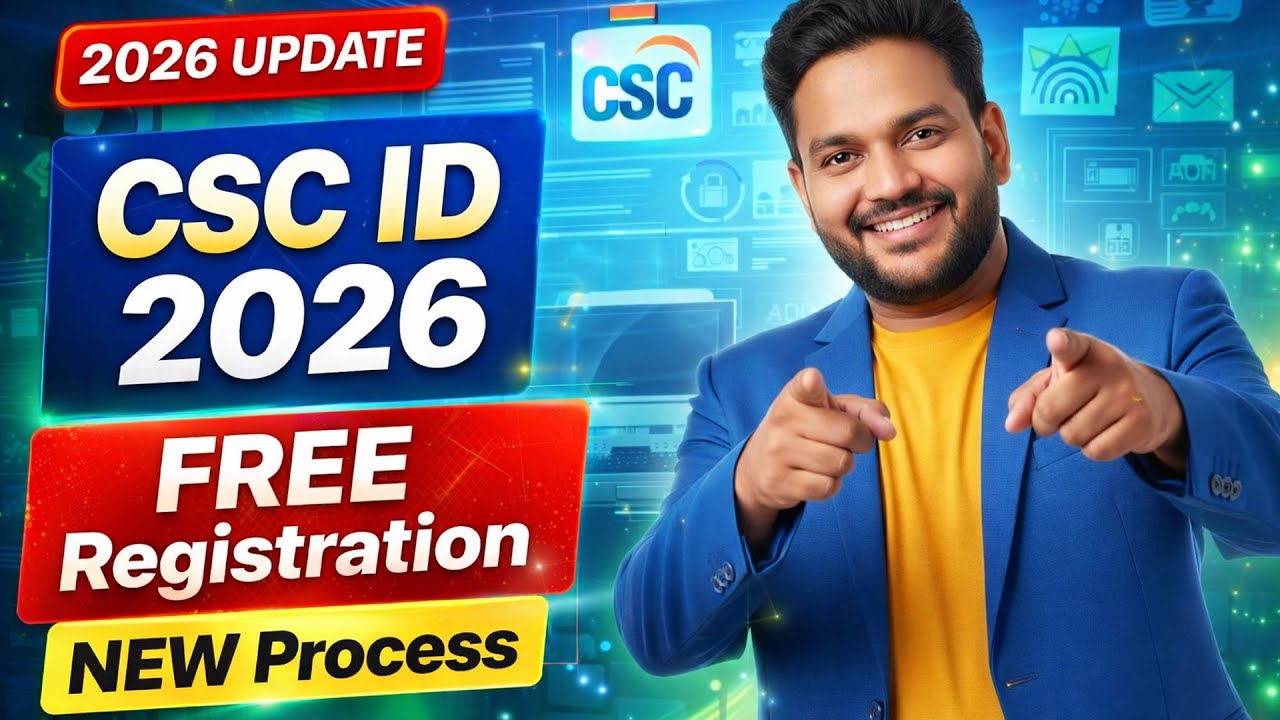 CSC Registration 2026 | CSC ID Kaise Banaye | CSC Center Kaise Khole (New Process)
