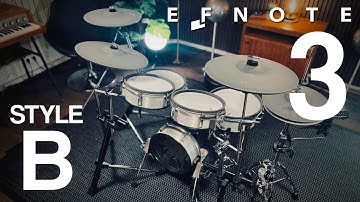 EFNOTE 3 Style-B electronic drums Unboxing & Playing