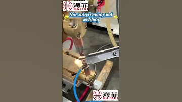 How to AUTOMATE Nut Welding? See CD Welder + Auto Feeder Magic! #weldingprocess #spotwelding