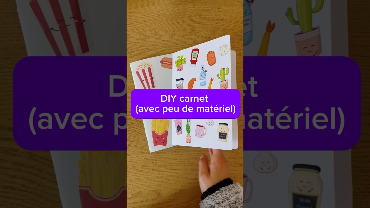 DIY carnet facile avec du matériel accessible ! 
