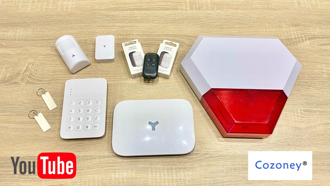 Alarme Connectée Google Home et Alexa (Smart Life Tuya) Cozoney