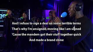 Stormzy - Ultralight Beam Live Lounge Lyrics with video
