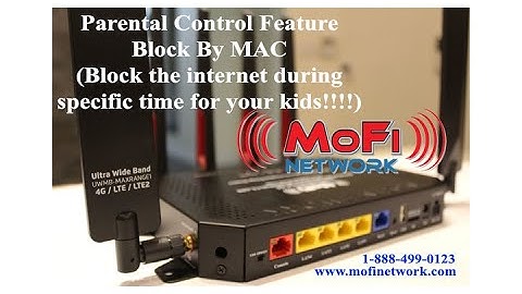 Mofi Network Block By MAC Filtering MOFI4500 MOFI5500 (With Time Schedule)
