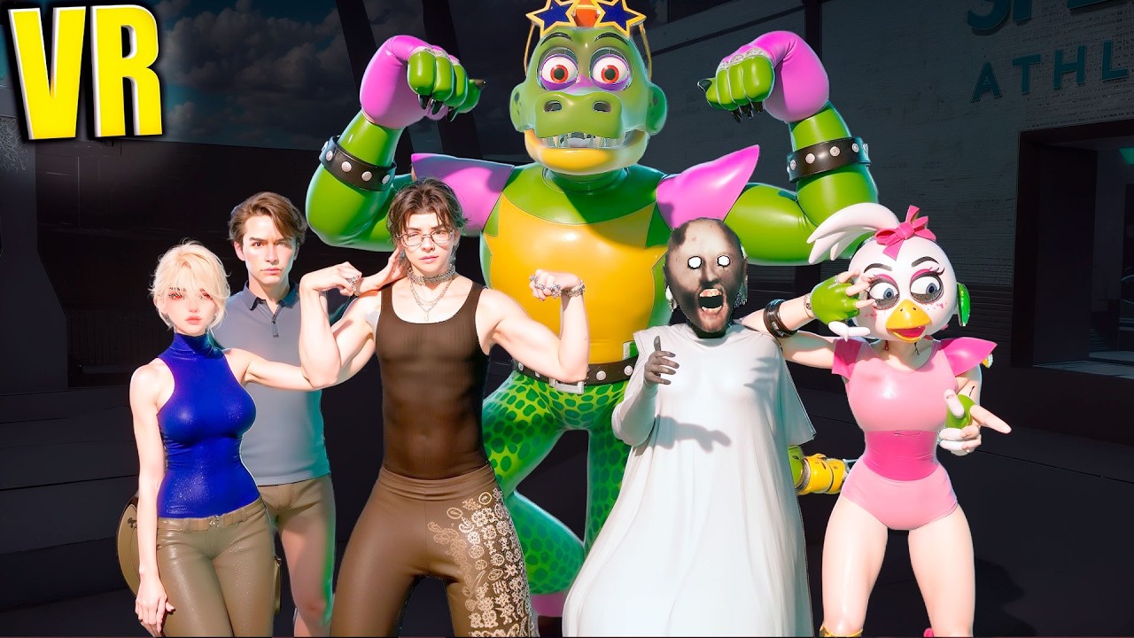 VR Гига Монти пришел в реальную школу учится VRChat FNAF COOP ВРчат Злой учитель