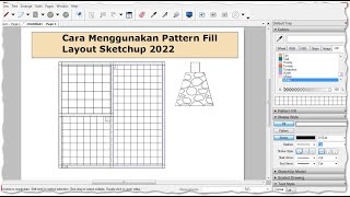 How to Use Pattern Fill Layout Sketchup 2022