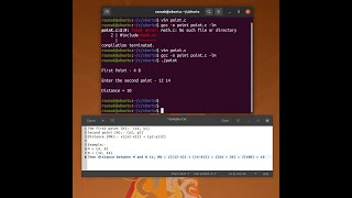 Calculate distance between points #shorts #linux #learning #programming #terminal #live #cod #coding