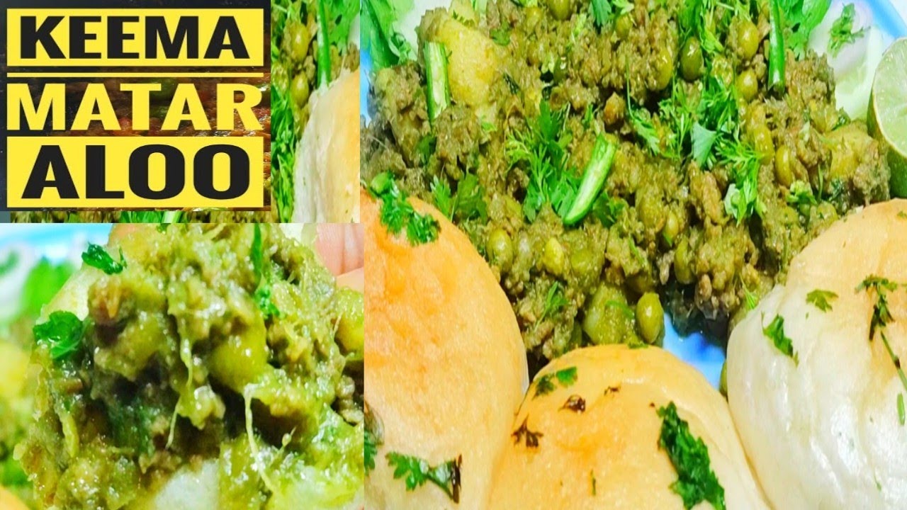 Winter Special Aloo Matar Keema | Mumbai Style Green Keema Pav | Keema Matar Recipe 