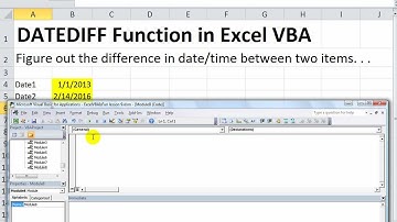 Excel VBA Basics #24 DateDiff in VBA - Difference in Seconds, Hours, Weekdays, Quarters, Months, Etc