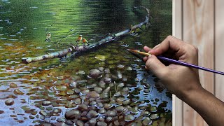 : How to Paint Pond Water | Quick and Easy Way to Paint Realistic Water