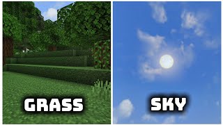 BETTER GRASS AND SKY TEXTURE PACK MCPE