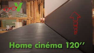 Meuble avec écran HOME CINÉMA 120' motorisé PART 1/2