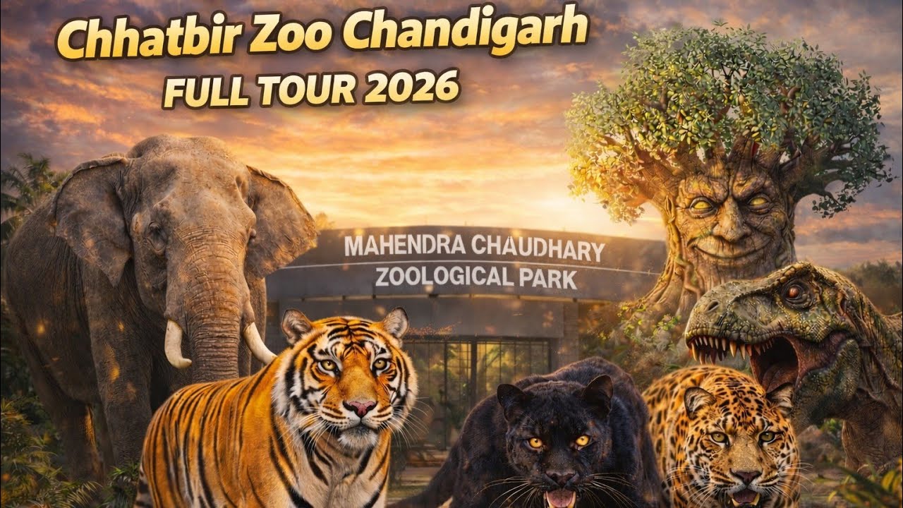 Chhatbir Zoo Chandigarh 2026: Full Documentary 🦁🦚 | Dinosaur Park | Ticket & Safari
