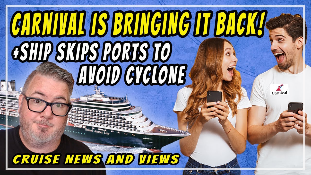 CRUISE NEWS - BIG CARNIVAL NEWS, HAL SHIP FLEES CYCLONE, AIDA SHIP SCHEDULED TO LEAVE FLEET