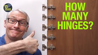 How many concealed hinges? [video 412] screenshot 5