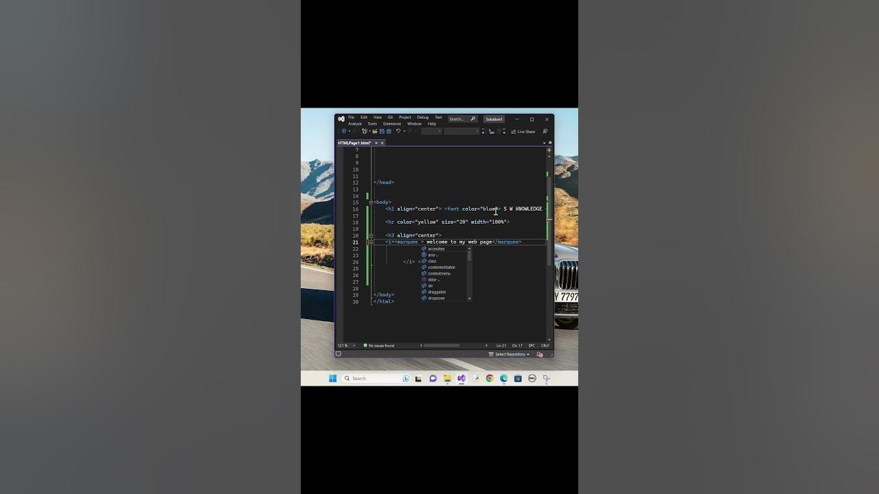  short html marquee tag how to move text in html marquee youtube
