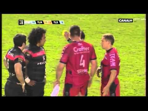 Bagarre Bakkies Botha vs Census Johnston lors de Toulon-Toulouse