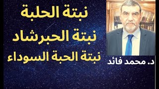 الدكتور محمد فائد  || نبتة الحلبة  نبتة الحبرشاد نبتة الحبة السوداء