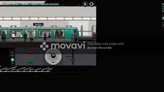 Driving a Metro from CHÅtEADU DE VINCENNES to CHÅTELET (Paris Metro Simulator) screenshot 2