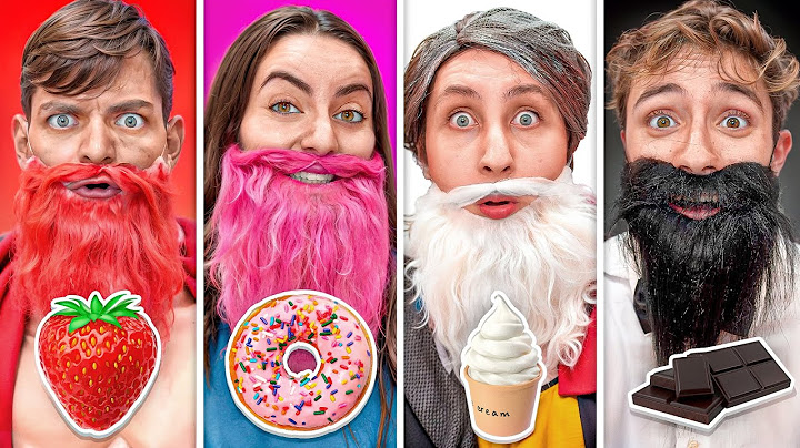 MANGIAMO SOLO CIBO NEL COLORE della TUA BARBA CHALLENGE! 🍩 Con i nostri Amici