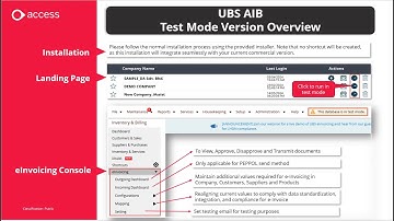 UBS Accounting & Billing (E-Invoice) - Beta Version Preview