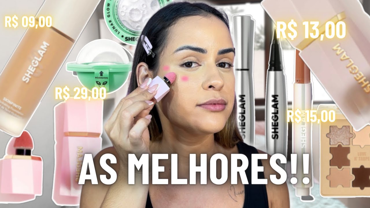 ABRINDO MAQUIAGENS DA SHEGLAM | Testei as melhores maquiagens da Sheglam!!