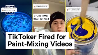 TikToker Fired for Viral Paint Mixing Videos Gets New Job | NowThis