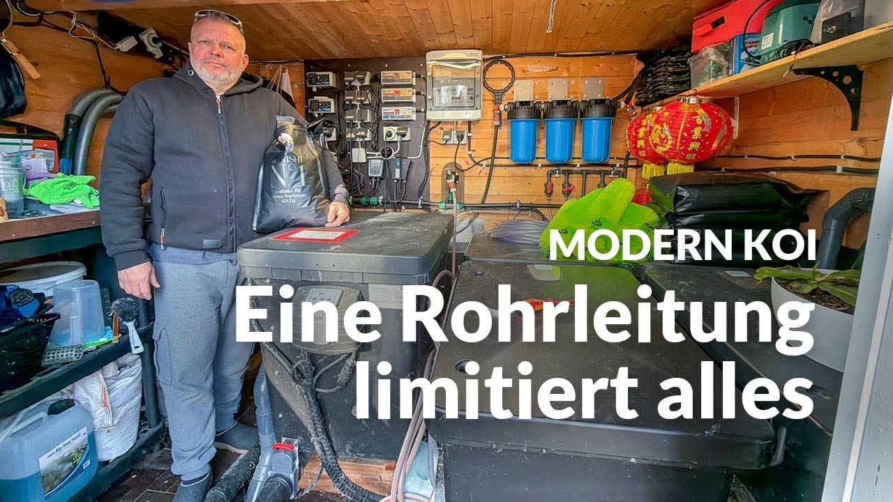 Mit Koi Zossen: Michaels Oase Trommelfilteranlage | Modern Koi Blog #8007