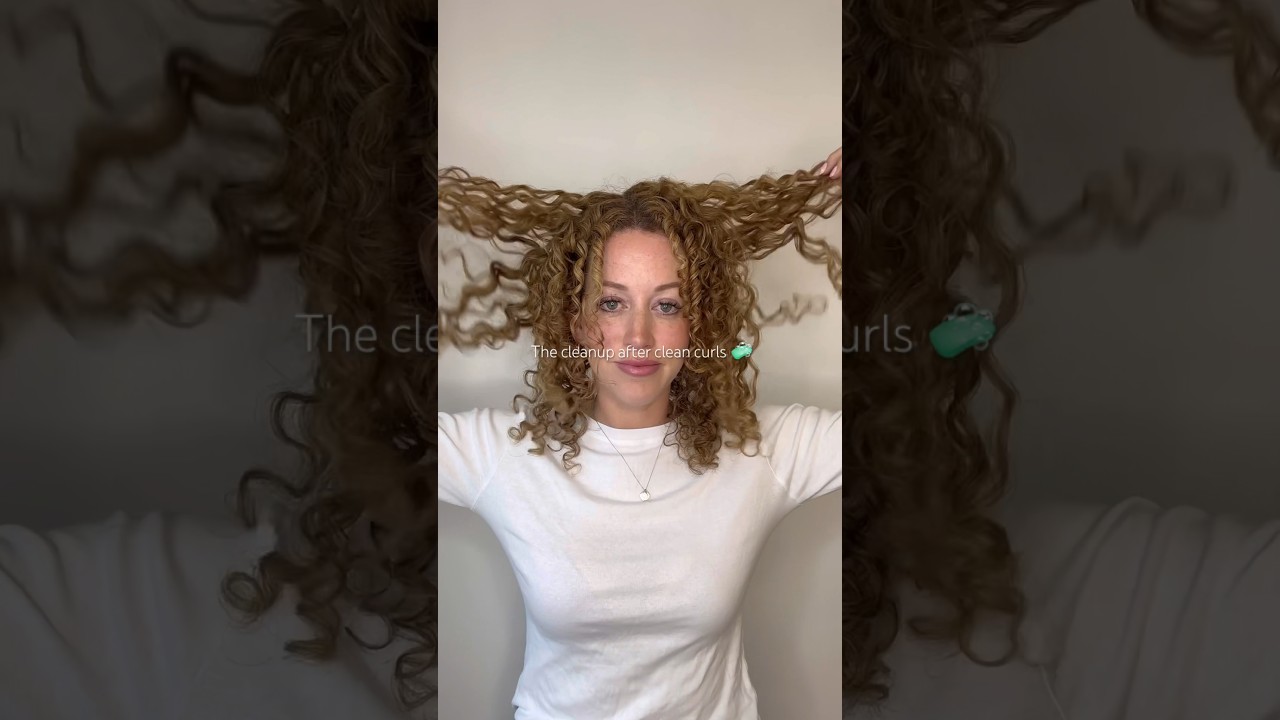 The clean up after clean curls 