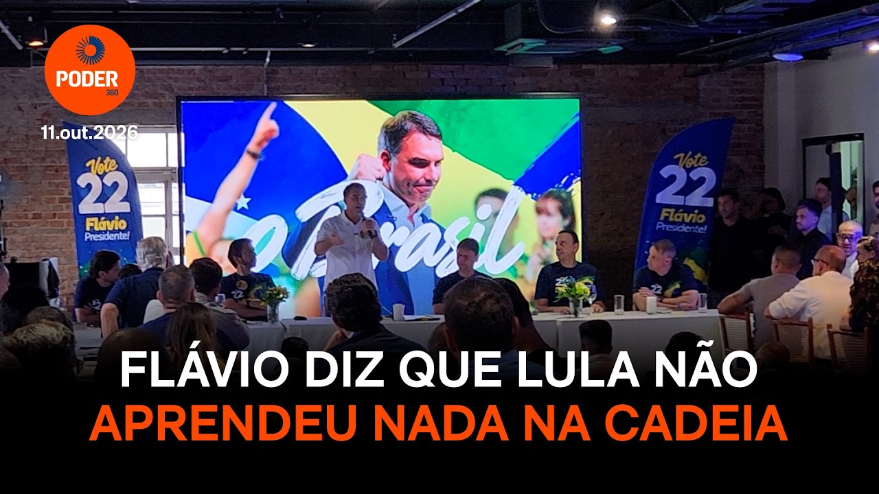 Flávio Bolsonaro diz que Lula não aprendeu nada na cadeia