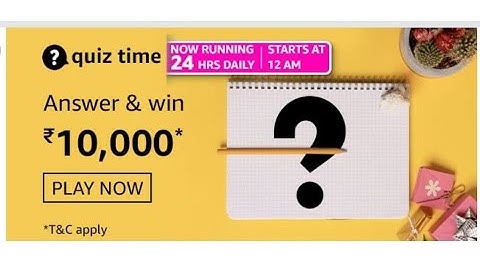 Amazon Daily Spin And Win And Daily Quiz Today Answers | 13 August 2021