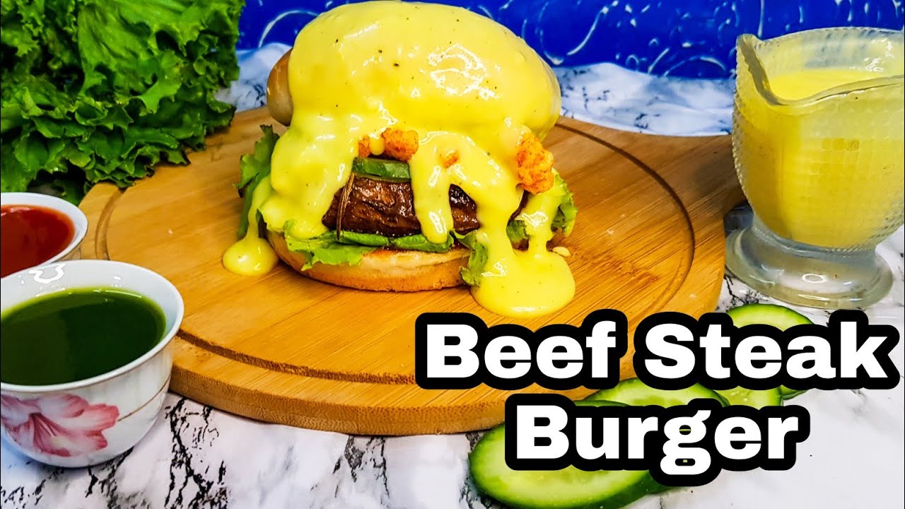 The Ultimate Beef Steak Burger Recipe By Chef Wajeeha In Hindi Urdu Cheese Busting Steak Burger Lets Cooks And Satisfy Those Buds