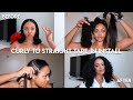 HOW TO INSTALL TAPE-INS AT HOME ON TYPE 3 HAIR + 2 WEEK UPDATE ft. CURLSQUEEN