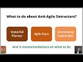 3 Types of Anti-Agile Detractors – and What to do! - Episode 31