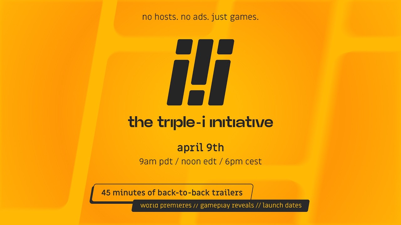 The Triple-i Initiative showcase returns on April 9th!