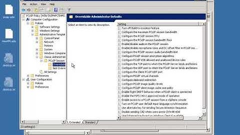 VMware Horizon View 5.0: Configuring Group Policy Settings for PCoIP Session Variables