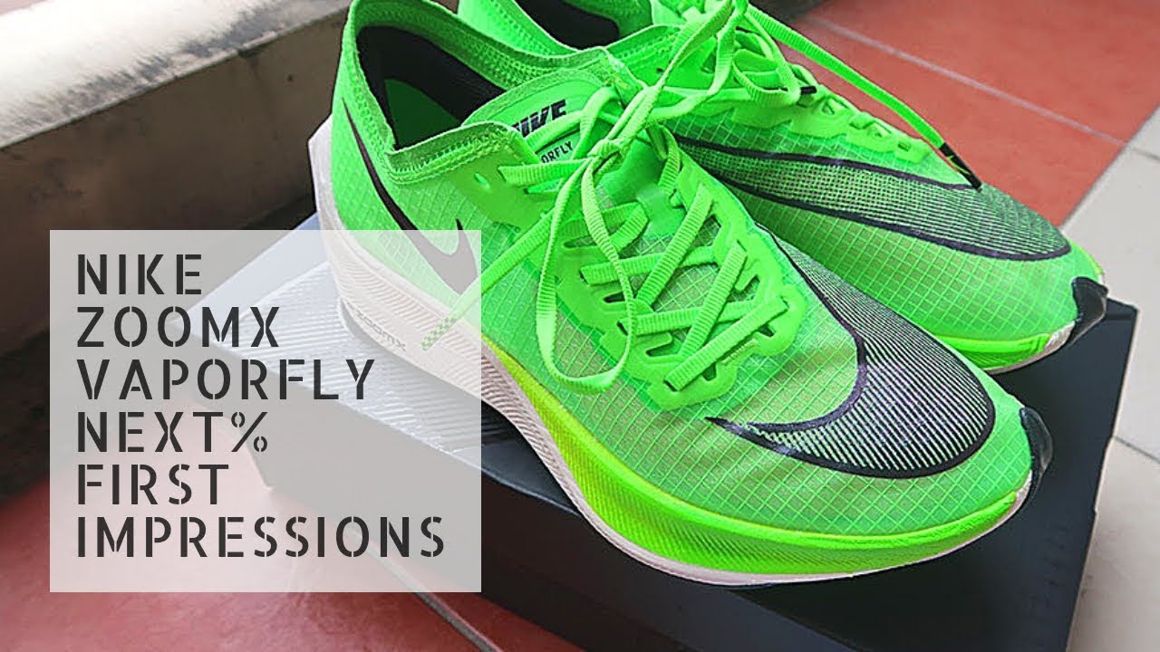 Nike ZoomX Vaporfly NEXT First Impressions Shoe Review YouTube
