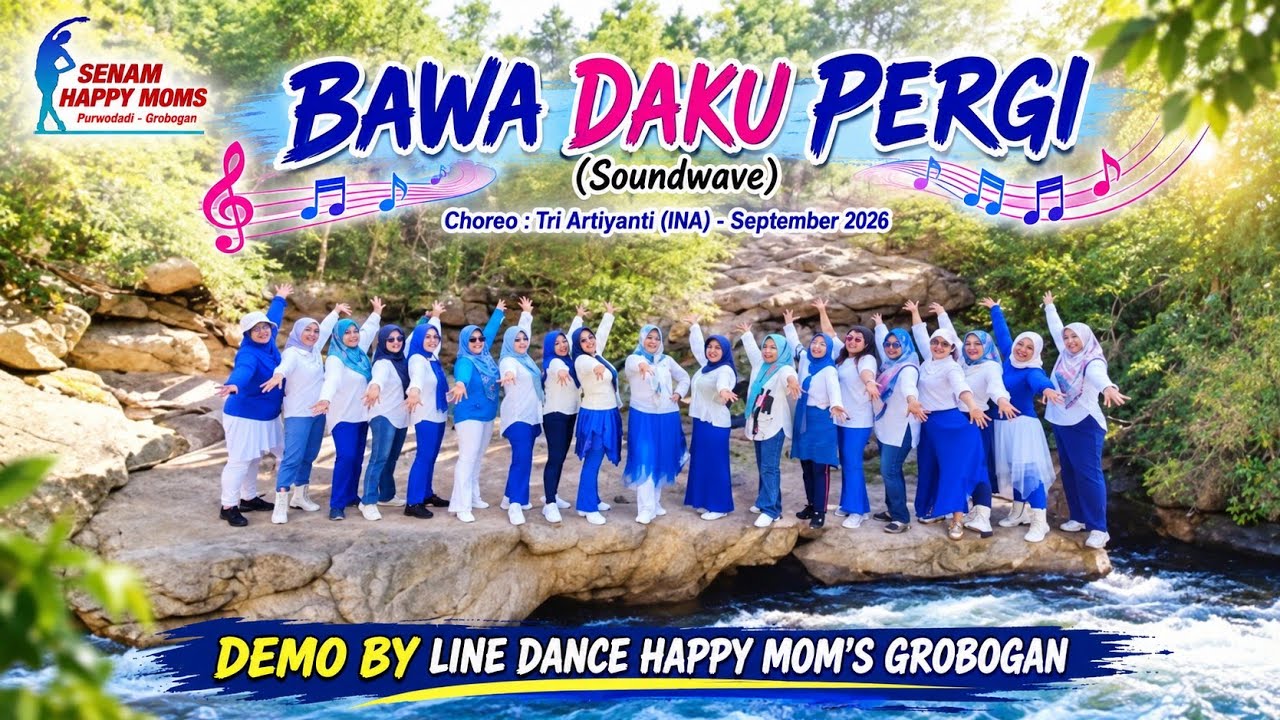 Take Me Away (Soundwave) Choreo by Tri Artiyanti (INA) Demo by Line Dance Happy Mom's Grobogan