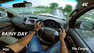 | Toyota Fortuner 4x4 | POV Drive | Rainy Day | 2013 Model | 3.0 L D4D | 4K | The Carguy | #13 |