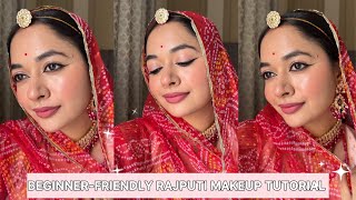 Beginner-friendly rajputi makeup tutorial ✨🪷