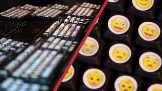 Real Life Emoji Keyboard!(http://tomscott.com - http://twitter.com/tomscott - This is the most ridiculous thing I've built in a long while: a full-size, real-life emoji keyboard, made of 14 ..., 2015-09-21T13:00:30.000Z)