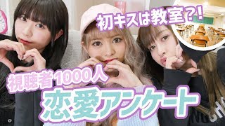 視聴者1052人アンケート！女子の恋愛事情！【うさたにパイセン初登場】