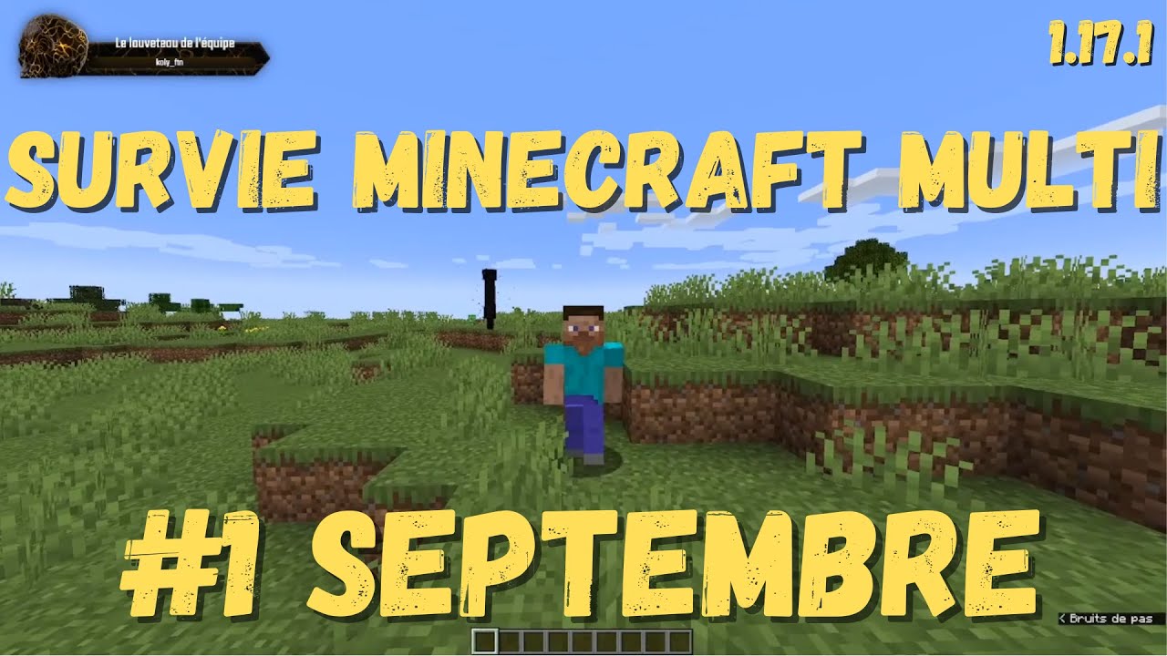 SURVIE MINECRAFT MULTI - #1 SEPTEMBRE 🪓 REJOIGNEZ-NOUS ! 🕺 - YouTube