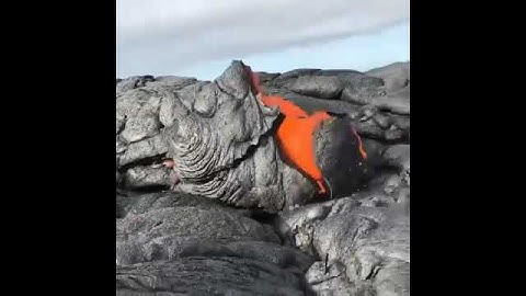 When underground lava tubes become blocked during an eruption pressure causes lava