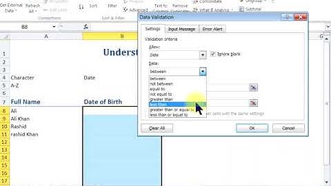 How To Control Data Validation in Ms Excel Urdu Hindi   YouTube