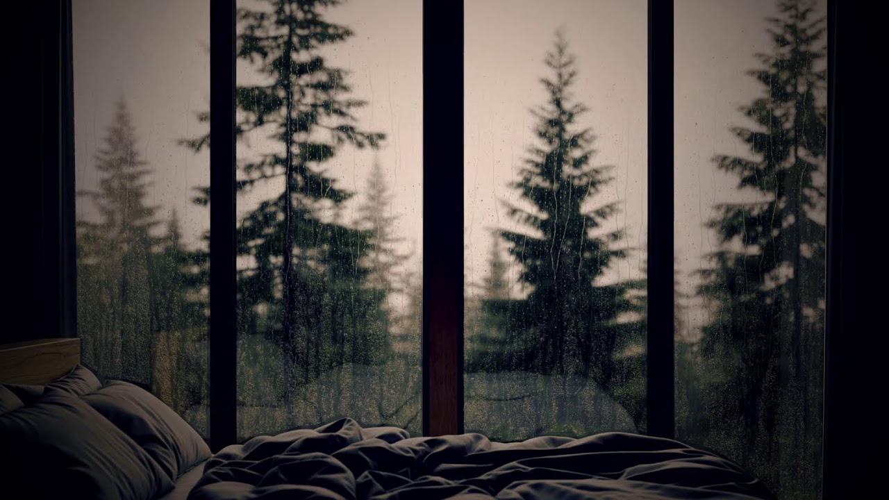 Soothing Rain on Window Sounds 🌧️ Relaxation, Insomnia Relief, and Peaceful Sleep