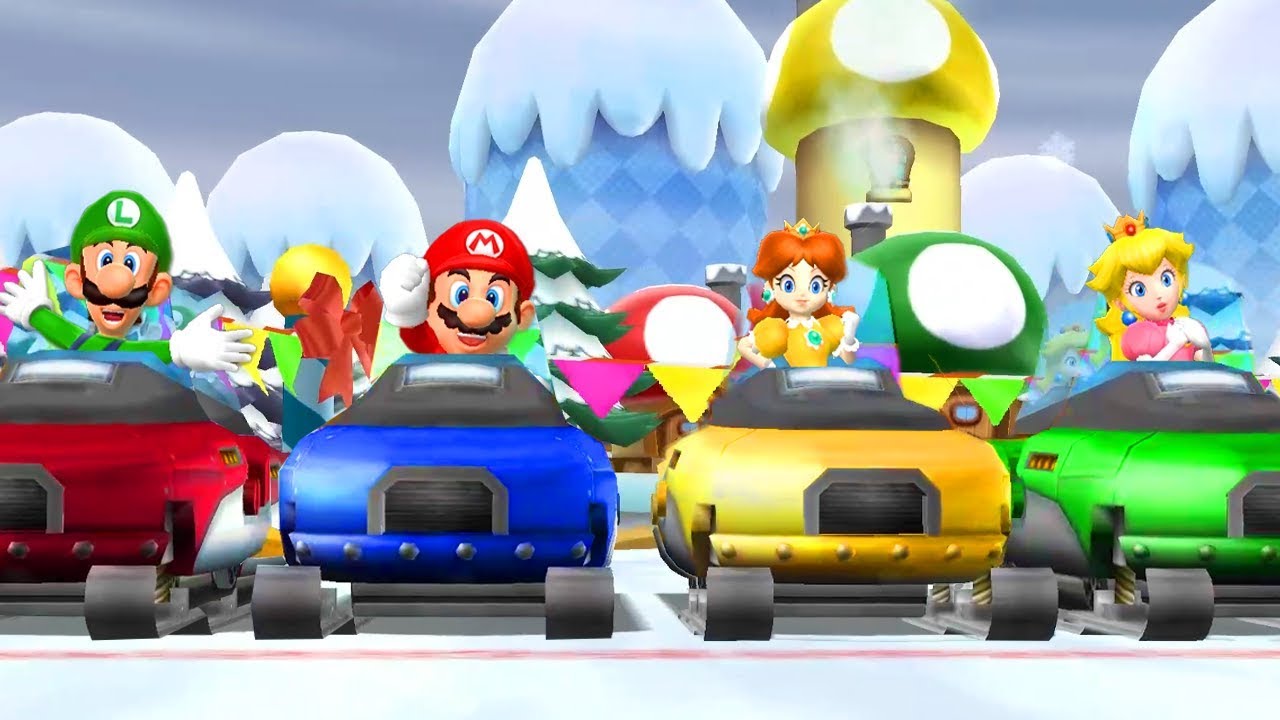 Mario Party 9 - All Racing Minigames (2 Players) - YouTube