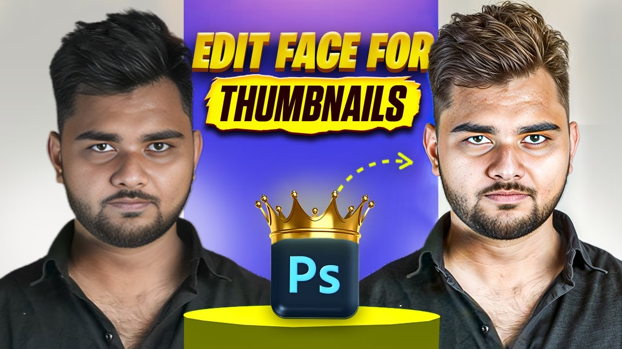 Face Retouching Secrets for VIRAL Thumbnails | Photoshop Tips