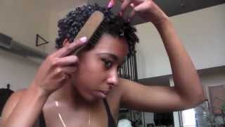 My Post Big Chop TWA Styling Wash and Go Regimen