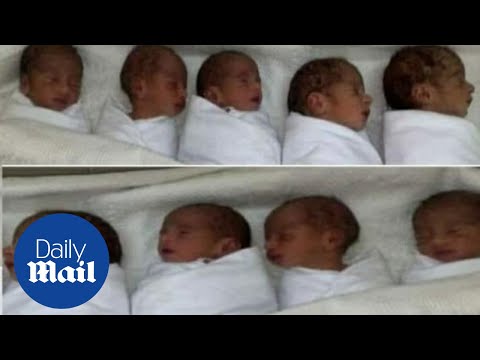 Couple give first interview after giving birth to record nonuplets